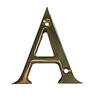 Centurion Brass Letter 'A' VB80A 3 Inch