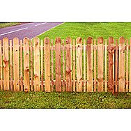 Round Tops And Beaded Picket Fencing Panel 1800 x 900mm