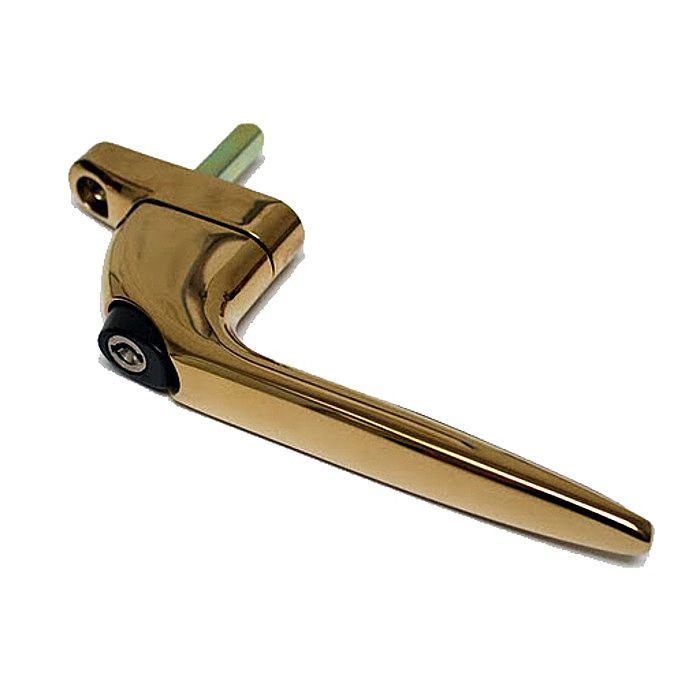 Sterling uPVC Inline Window Handle With Gold Finish Ray Grahams DIY Store