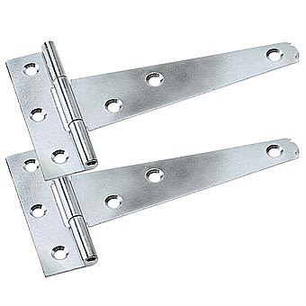 Picture of Zinc Plated Tee Garden Gate Hinges 375mm 15 Inch