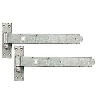 Picture of Hook and Band 300mm Galvanised Heavy Duty Gate Hinges 12 Inch