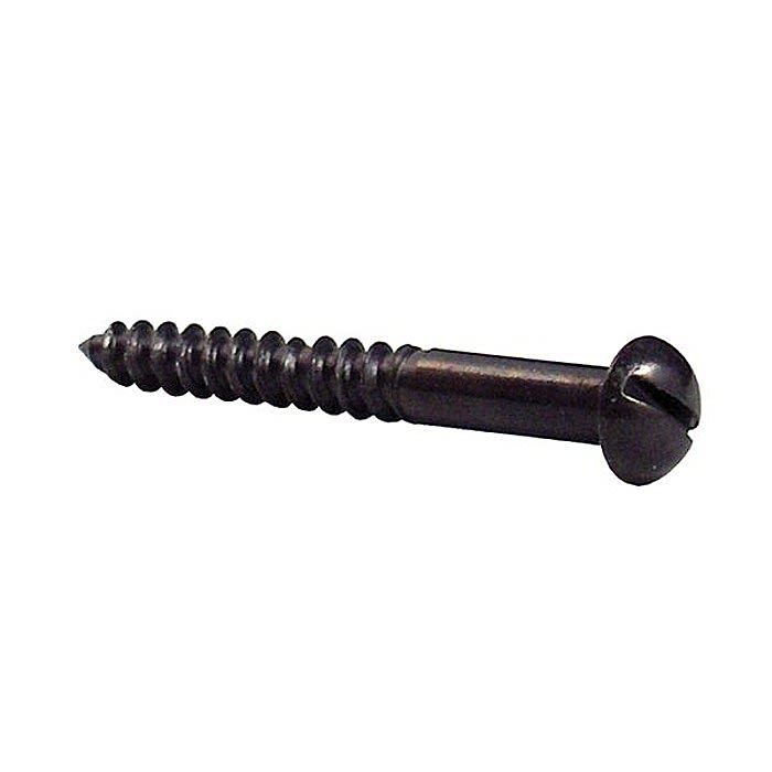 Centurion SE56L 3/4" x 6 Black Japanned Slotted Round Head Wood Screws