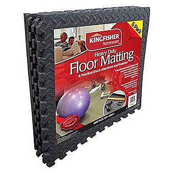 Kingfisher Homeware EVA Foam Interlocking Mat Tiles Pack of 6