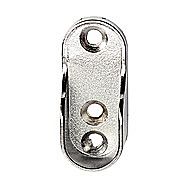 Oval Wall Bracket for Chrome Rail Pack of 2