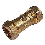 22mm Brass Ball fix Isolating Valve
