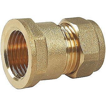 Compression Brass Female Straight 3/8 Inch x 8mm