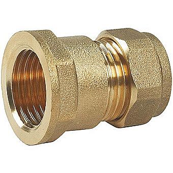 Compression Brass Female Straight 3/8 Inch x 8mm