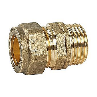Compression Male Straight 8mm x 3/8 Inch