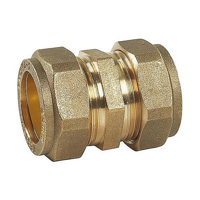 Primaflow Brass Compression Straight Coupling - 8mm