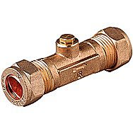 22mm Brass Compression Double Check Valve