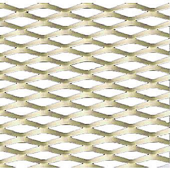 Drawn Aluminium Diamond Sheeting Anodised Gold 1000x 500mm