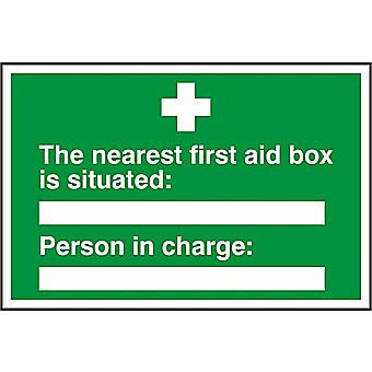 Centurion First Aid Box is Situated Sign 300 x 200mm