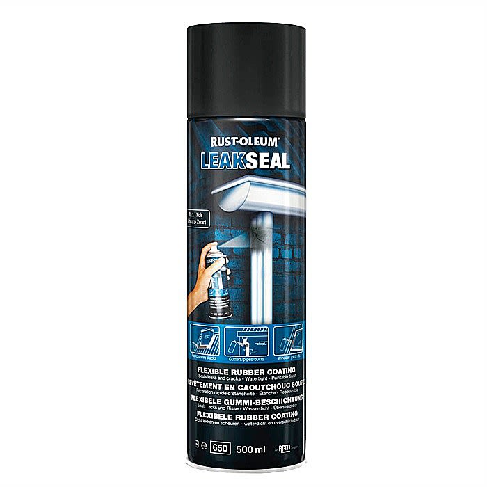 Rustoleum Leak Seal Spray 500ml Black Ray Grahams DIY Store