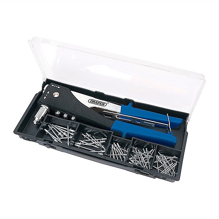Draper Hand Riveter Kit 2 Way Rivet Gun & Rivets 27848 Ray Grahams