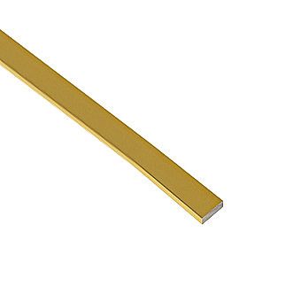 Flat Brass Bar 10mm x 1m