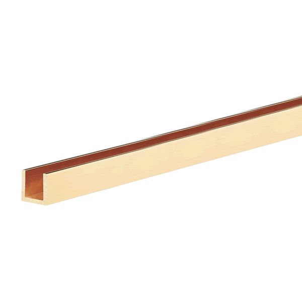 Brass U Channel 6mm x 6mm x 1m Ray Grahams DIY Store