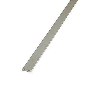 Picture of White Plastic Flat Profile 20 x 5 mm 1 Metre Length