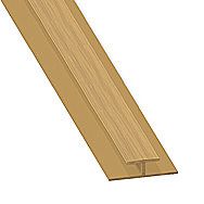 Plastic Oak Connecting Profile 5mm x 1m