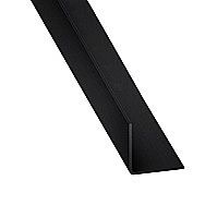 Plastic Angle Trim Black 10 x 10mm