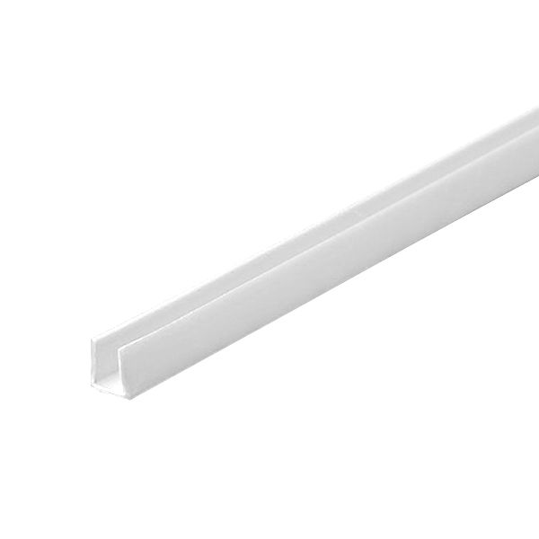 Plastic U Channel 10 x 21mm 2m White Ray Grahams DIY Store