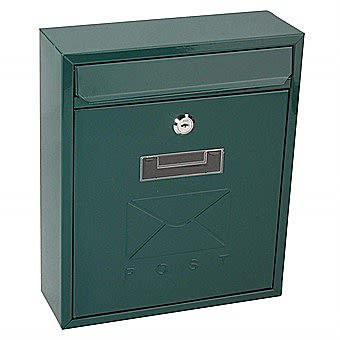 De Vielle Contemporary Post Box in Green