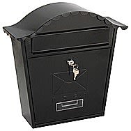 DeVielle Traditional Style Black Post Box