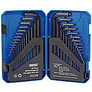 Draper 33894 30 Piece Metric/Imperial Long Pattern Hex Key Set