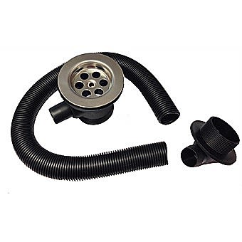 Bath 1 1/2 Inch Combi Waste with Overflow