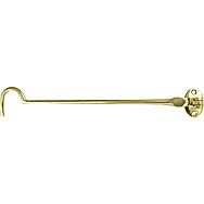 12 Inch Polished Brass Cabin Hook