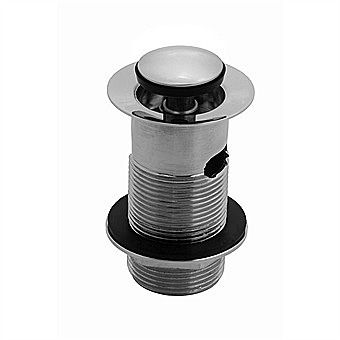 Fresssh Small Push Button Plug 1 1/4 Inch Slotted Basin Waste