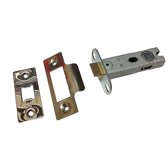 Gridlock Tubular Mortice Latch Silver 2.5 Inch Ray Grahams DIY Store
