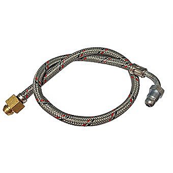 Flexible Oil Line Hose Bent Male x 3/8 Inch Female