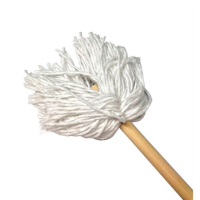 Dish mop, cotton and timber
