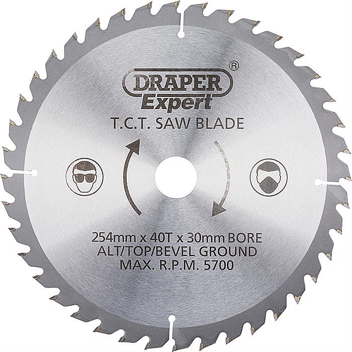 Draper 38154 Expert TCT 40 TooSaw th Blade 254 x 30mm Ray Grahams DIY
