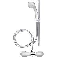 Croydex White Bath Shower Mixer Set