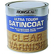 Ronseal Ultra Tough Satincoat Clear Varnish
