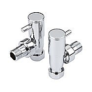 Minimalistic Angled Radiator Valve 15mm Pair 