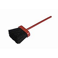 Wooden Hearth Brush with Square Head