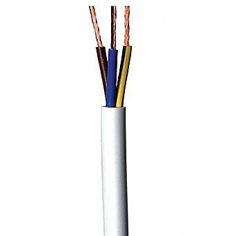 Picture of 0.75mm White Flexible 3183Y 3 Core Cable