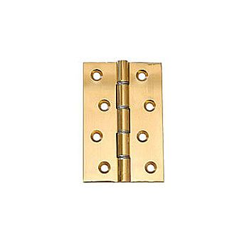 Picture of 4 Inch Doubled Steel Washered Polished Brass Hinge