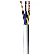 1mm White 3183Y 3 Core Flexible Cable