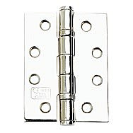 4 Inch Chrome Ball Bearing Hinge Pair