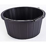 Large Black Animal Feeding Bucket