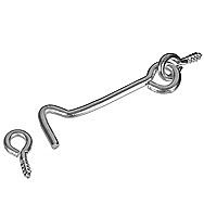 Centurion HE262P 100mm Zinc Plated Gate Hook & Eyes Pack of 2