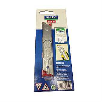 Mako 18mm Snap Off Replacement Blades - Pack of 10
