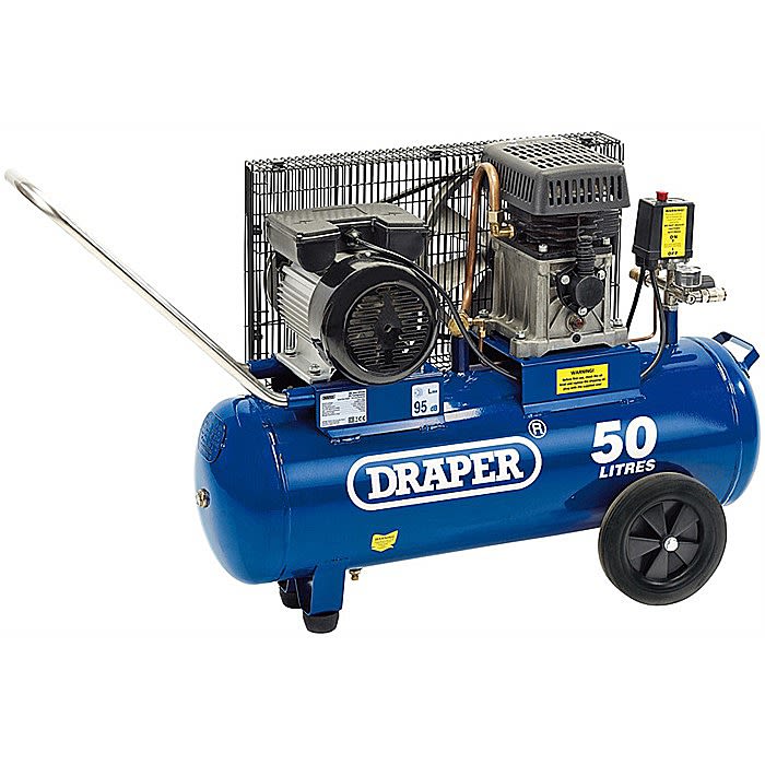 Draper 31253 50 Litre 230v 2.2kw BeltDriven Air Compressor Ray