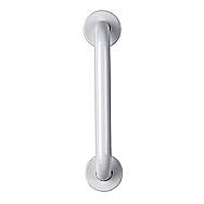 Croydex 30cm Straight White Bathroom Grab Bar with Anti Sip Grip