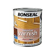 Ronseal Quick Drying Interior Varnish - Dark Oak Satin 750ml