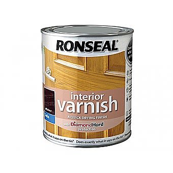 Ronseal Quick Drying Interior Varnish - Walnut Satin 250ml