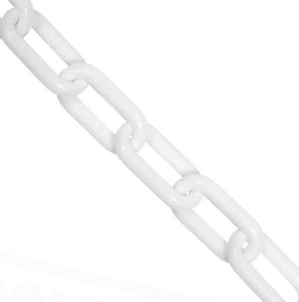 6mm White Plastic Signalling Chain Ray Grahams DIY Store